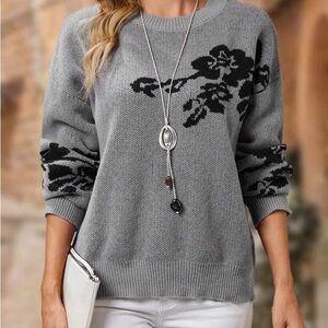 Emery Rose Women’s Sweater Gray Size M